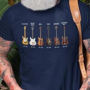 Jerry Garcia Guitar History Grateful Dead Heavyweight Unisex Crewneck T Shirt